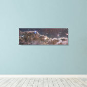 Starforming regio NGC 3324 in de Carina nevel. Canvas Afdruk (Insitu (Houten vloer))