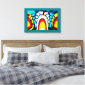 Stargate kunst canvas afdruk (Insitu (Slaapkamer))