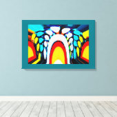 Stargate kunst canvas afdruk (Insitu (Houten vloer))