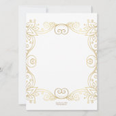 Stargazer Floral Wedding Kaart (Achterkant)