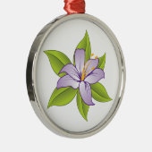 Stargazer lilas violet lily ornement personnalisé (Droite)