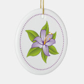 Stargazer lilas violet lily ornement personnalisé (Droite)