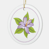 Stargazer lilas violet lily ornement personnalisé (Gauche)