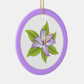 Stargazer lilas violet lily ornement personnalisé (Droite)