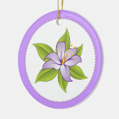 Stargazer lilas violet lily ornement personnalisé (Gauche)