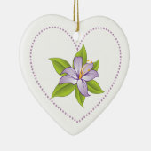 Stargazer lilas violet lily ornement personnalisé (Droite)