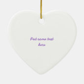 Stargazer lilas violet lily ornement personnalisé (Dos)