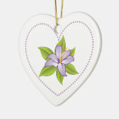 Stargazer lilas violet lily ornement personnalisé (Gauche)