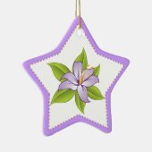 Stargazer lilas violet lily ornement personnalisé (Droite)