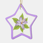 Stargazer lilas violet lily ornement personnalisé (Gauche)