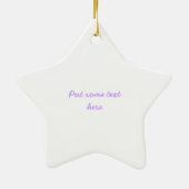 Stargazer lilas violet lily ornement personnalisé (Dos)