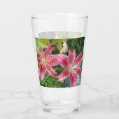 Stargazer Lilies Garden Floral Glas (Achterkant)