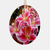 "Stargazer" Lilies Keramisch Ornament (Rechts)