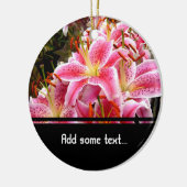 "Stargazer" Lilies Keramisch Ornament (Links)