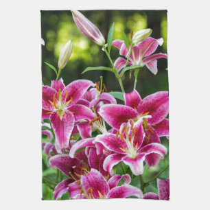 Stargazer Lilies Theedoek