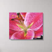 Stargazer Lilly Wrapped Canvas Afdruk (Voorkant)