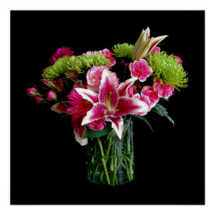 Stargazer Lily Bouquet Perfect Poster