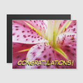 Stargazer Lily Bright Magenta Floral (Voorkant / Achterkant)