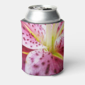 Stargazer Lily Bright Magenta Floral Blikjeskoeler (Blikje Achterkant)