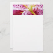 Stargazer Lily Bright Magenta Floral Briefpapier (Voorkant / Achterkant)