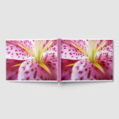 Stargazer Lily Bright Magenta Floral Gastenboek (Volledig)
