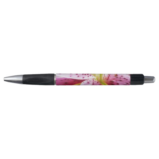 Stargazer Lily Bright Magenta Floral Pen (Voorkant)