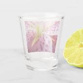 Stargazer Lily Bright Magenta Floral Shot Glas (Achterkant)