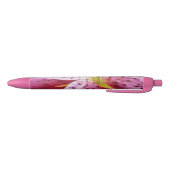 Stargazer Lily Bright Magenta Floral Zwarte Inkt Pen (Bodem)