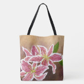 Stargazer Lily Canvas tas (Achterkant)