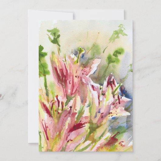 Stargazer Lily card Feestdagenkaart (Voorkant)