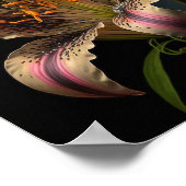 Stargazer Lily Flowers Art Imprimer Poster (Coin)