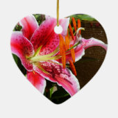 Stargazer Lily Fotograaf Ornament (Achterkant)