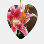 Stargazer Lily Fotograaf Ornament (Links)