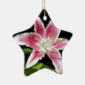 Stargazer Lily Keramisch Ornament (Rechts)