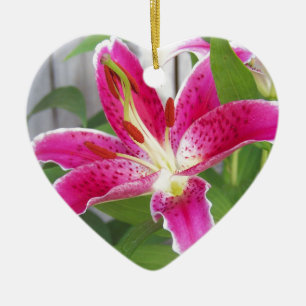 Stargazer Lily Keramisch Ornament