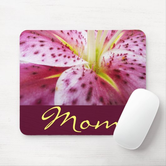 Stargazer Lily Personalized Mousepad Muismat (Met muis)