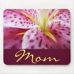 Stargazer Lily Personalized Mousepad Muismat