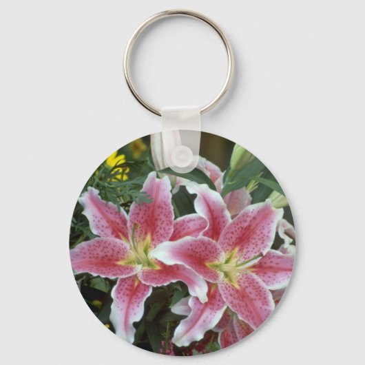 Stargazer Lily Sleutelhanger (Voorkant)