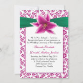 Stargazer Lily Wedding Uitnodiging (Voorkant)