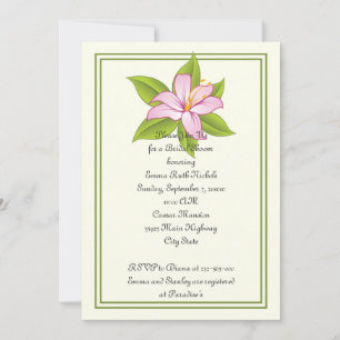 Stargazer lys rose mariage invitation de douche nu