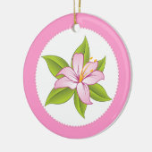 Stargazer lys rose ornement personnalisé (Gauche)