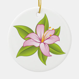 Stargazer lys rose ornement personnalisé