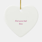 Stargazer lys rose ornement personnalisé (Dos)