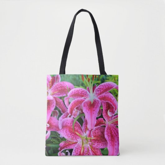 Stargazer Oriental Lilies Tote Bag (Voorkant)
