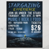 Stargazer Portrait, Planetarium Event Adverteren Flyer (Voorkant)