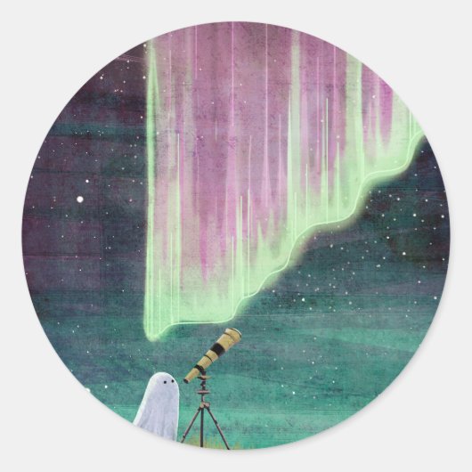 Stargazer Ronde Sticker (Voorkant)