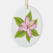Stargazer roze lelie custom ornament (Rechts)
