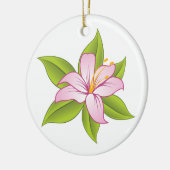 Stargazer roze lelie custom ornament (Links)