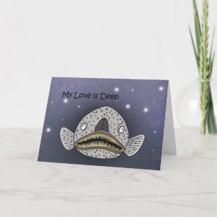 Stargazer Vis Mijn Liefde Is Diep Grappige Verjaar Kaart