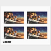 Stargazers Rechthoekige Sticker (Vel)